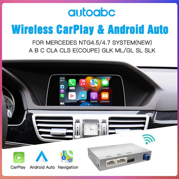 Wireless Apple CarPlay Android Auto For Mercedes Benz NTG 4.5 Module