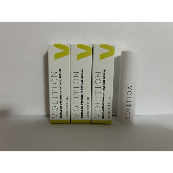 x3 Volition Semillon Overnight Retinol Serum mini 5.6ml/0.19oz Each NIB