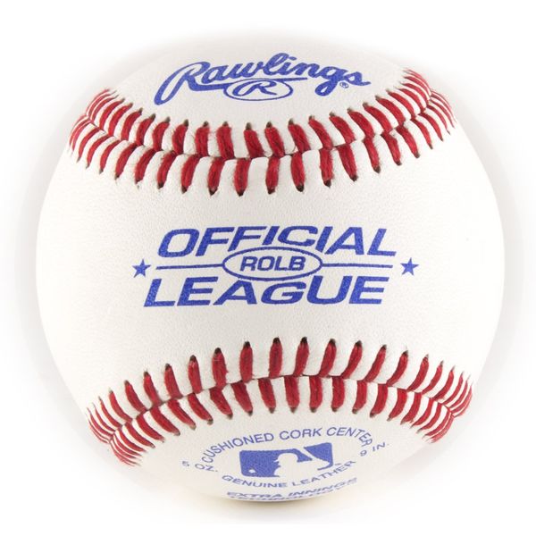 Rawlings | OFFICIAL LEAGUE Baseballs | Tournament Grade | ROLB | Youth/14U | Game/Practice Use | 12 Count