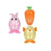 Clear Chick Shaped Easter Eggs 3 Fillable Treat Containers