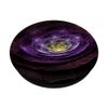 Pop Out Cell Phone Holder Button for Hand Dark Purple Flower