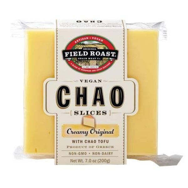 Field Roast Vegan Plant Based Dairy Free Chao Creamy Original Cheese Slices 2.2 pounds (Pack of 4)