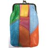 SPORTIMES Eclipse Unique Multi Color Patched Lamb Skin Cigarette Case Pouch, 100s, 3202S