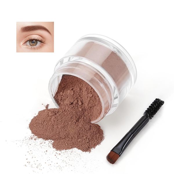 Boobeen Eyebrow Powder Kit, Brow Filler Powder with Eyebrow Brush, Eye Brow Powder Makeup Kit to Shapes, Defines, Fills Brows