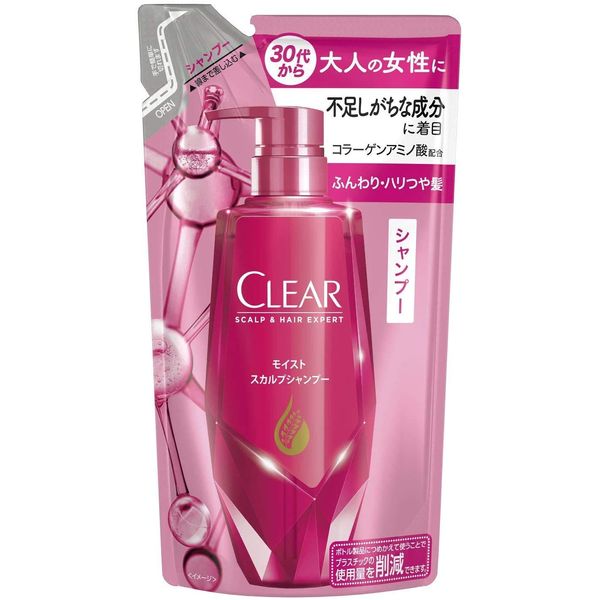 Clear Moist Scalp Shampoo Refill, 10.6 oz (300 g)