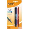 Bic Soft Feel Ballpoint Pens Medium Point (1.0 mm) – Assorted Colours, Pack of 3