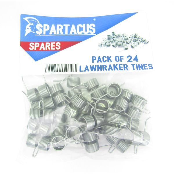 Spartacus 24 x Replacement Lawn Raker Scarifier Tines Tynes For Qualcast RE30 LR30 XR30