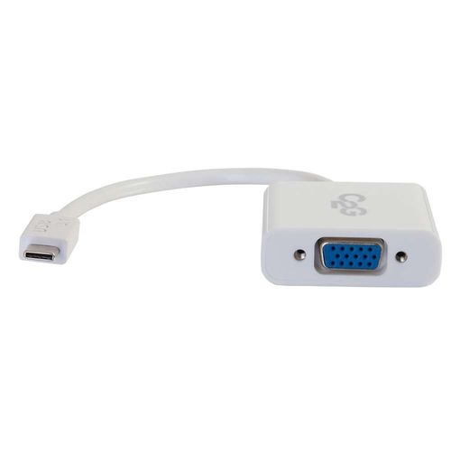 C2G/Cables To Go 29472 USB 3.1 USB-C to VGA Video Adapter - White (TAA Compliant)