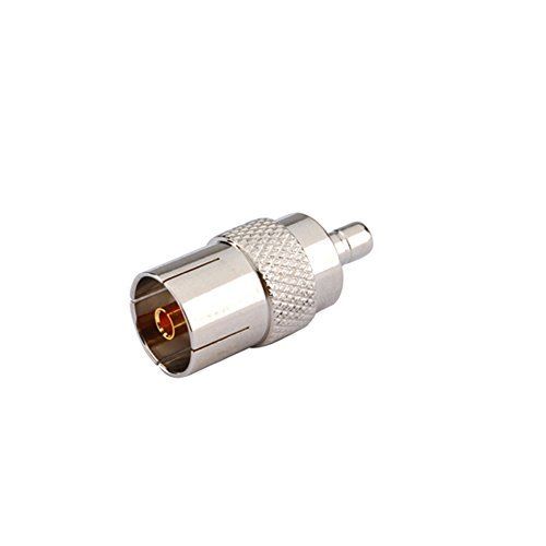 2pcs Rf Wire Terminal Copper Alloy Connector Adapter Dvb-t Tv-Tuner Antenna Tv Jack to SMB Female Straight for Wireless Antenna Ships from USA