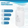 PATIKIL CBB60 1uF Run Capacitor,2 Pcs AC450V 4 Pin Double Insert with Sheath Spring, White