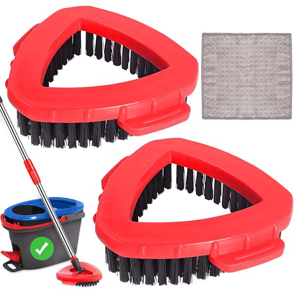 Scrub Brush O-Cedar Rinse Clean 2 Tank System Spin Mop Head Replacement 1 Clean