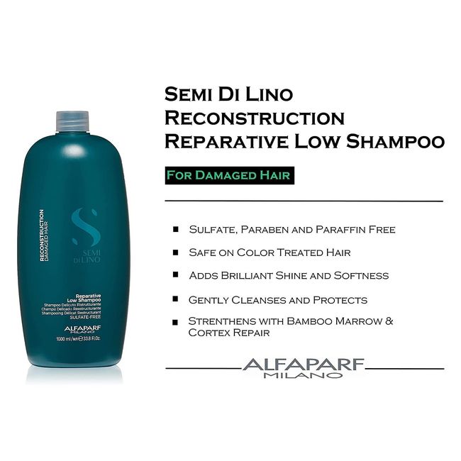 Alfaparf Milano Semi Di Lino Reconstruction Reparative Shampoo