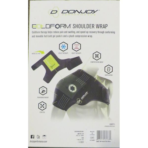 Therapy Compressive Hot/Cold Shoulder Wrap + Gel Pack Donjoy Performance