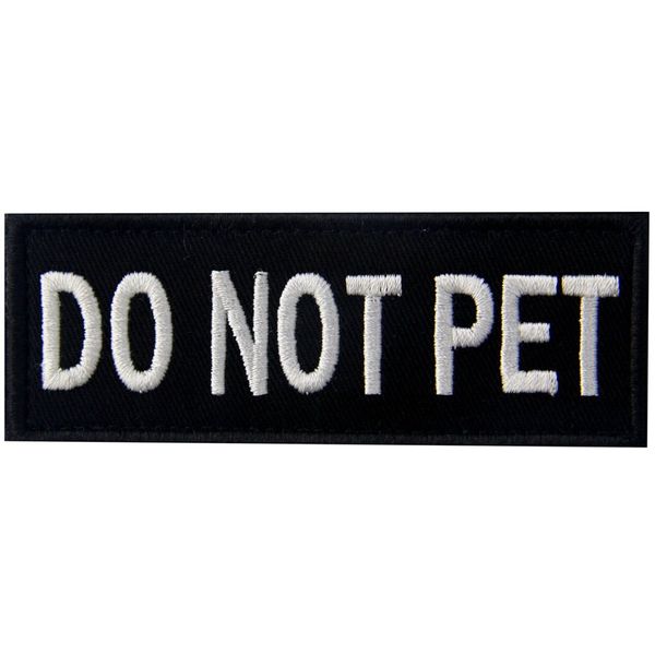 Animal Vest/Harness Emblem Pet Service Embroidered Velcro Patch