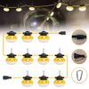 100FT Industrial Grade LED Temporary Work String Lights Construction Lighting
