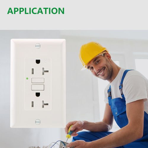 Wengart GFCI Outlet 20A,125VAC,1pack,Tamper Resistant&Weather Resistant,Meet UL2018,Self-Protection Function,Used in Bathrooms,Kitchens,Garages,Basements