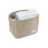 Meyco Baby Changing Table Basket - Mini Knots Sand - Small - Single Pack