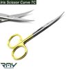 Surgical TC Iris Curved Gum Scissors Tissue Dissection Veterinary Surgery Shears