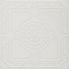 Lima R30W 20 x 20 Tin Looking Styrofoam Glue Up White Ceiling Tile