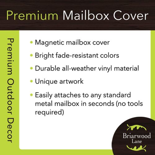 Briarwood Lane Tropical Pickup Truck Summer Magnetic Mailbox Cover Floral Surfboards Standard