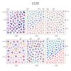 Chisafly Nail Stickers, Flowers, Hydrangea, Petals, Nail Stickers, Flower Colorful, Summer Flowers, Rainy Season, Set of 6