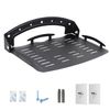 UineHiot Floating Shelf for Projector Wall Mount, 90-Degree Foldable, Loading Capacity 8.8lbs, Black