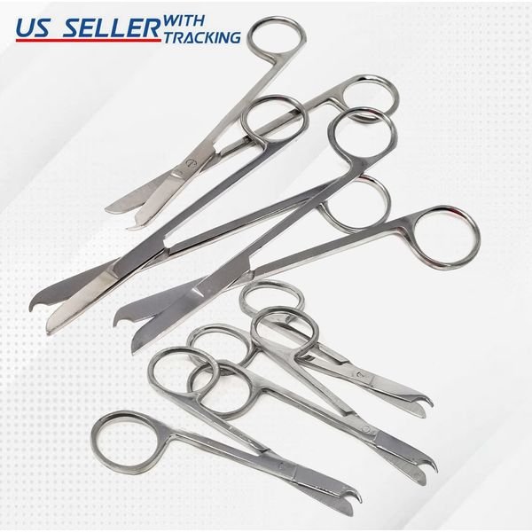 6 ASSORTED O.R GRADE SUTURE STITCH SCISSORS 3.5''+5.5'' SURGICAL INSTRUMENTS