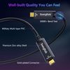 swegltek Fiber Optic USB C Cable(65ft),10Gbps Active Optical Type C Gen3.2 Cable,Compatible with Cameras,Displays,Projectors,Webcams,Printer