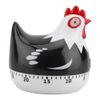 FastUU Cooking Timer - Oven & Boiled Egg Timer for Kitchen & Home Baking (Black)
