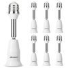 DiCUNO Light Socket Extender, E26 Light Bulb Extender, 4.5 Inch Extension, Adjustable Light Socket Adapter, 180° Bendable, Medium Screw Base Light Converter Extender, 6-Pack