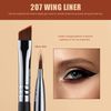 Jessup Eyeliner Brush Set, 3pcs B0CTDKRGCJ Precision Eyeliner Brushes Fine Point Angled Thin Gel Liquid Flat Winged Eye Liner Brush, Black T346