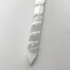 VIE Selenite Spiral Pointed Wand, 12cm