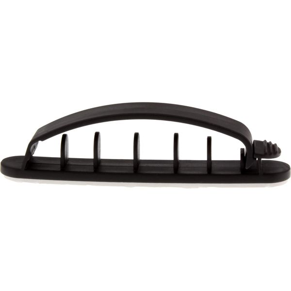 InLine 59970 10er Pack Kabelmanager, mit Klebesockel, 8,5cm, schwarz