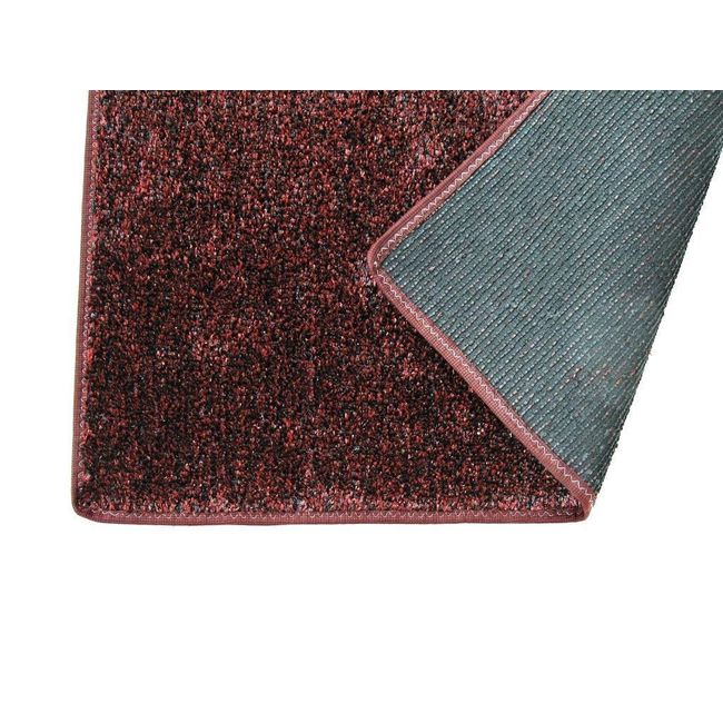 Beaulieu 4'x6' Red Black Indoor/Outdoor Artificial Turf Grass Carpet Area Rug with Marine Backing