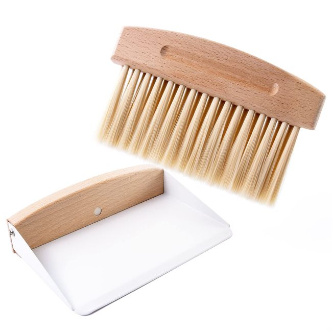 SunSlow Broom Dustpan Set, Mini Broom, Tabletop Broom, Indoor Use, Stylish, Compact Storage, Perfect for Small Cleaning!