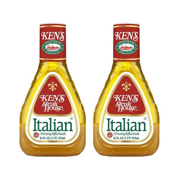 Ken's Steak House Italian Dressing & Marinade (16 Ounce , Pack of 2)