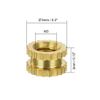 uxcell Knurled Insert Nuts - 100Pcs M3 x 3mm Length x 5mm OD Female Thread Brass Threaded Insert Embedment Nut for 3D Printer
