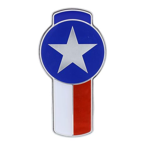 Chrome Die Cast Texas Flag Emblem Fits Kenworth T680 & T880