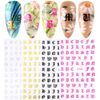LANODO Nail Stickers, 8 Pieces, Alphabet, 3D, English Letters, English (8 Colors), Alphabet, Beautiful, Nail Stickers, DIY (2017)