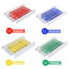 BOJACK 48 PCS Prepared Microscope Slides Set Animals Insects Plants Flowers Plastic Sample Specimens for Students Education