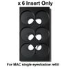 Lot 3x MAC Pro Palette Eye Shadow Concealer Small X 6 Insert 4" X2.3"