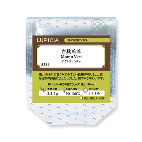 LUPICIA 8284 White Peach Green Tea, 1.8 oz (50 g) Pack (Leaf)