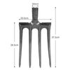 SASKATE Digging Fork, Garden Digging Spading Fork, High Carbon Steel (4 Tine)