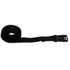 Benristraps 25mm Webbing Strap with Quick-Release Buckle (black, 150cm)