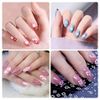 MWOOT 30 Sheets White Flowers Nails Art Sticker Decals,Self-Adhesive Nail Art Tattoo Stickers,Nail Art Supplies for DIY Nail Tips Decoration