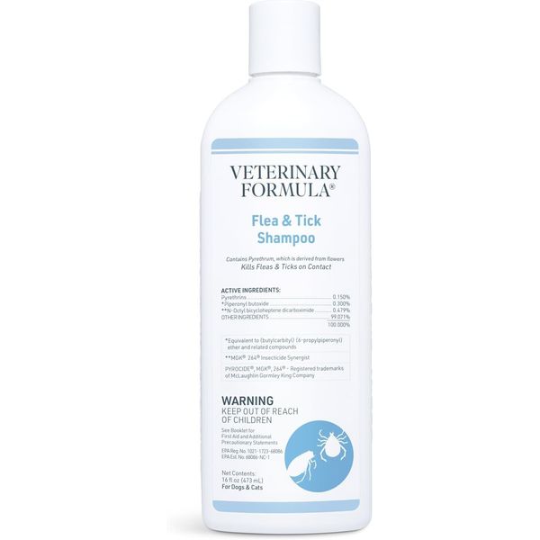 Veterinary Formula Flea & Tick Shampoo 16 fl oz; For Dogs only