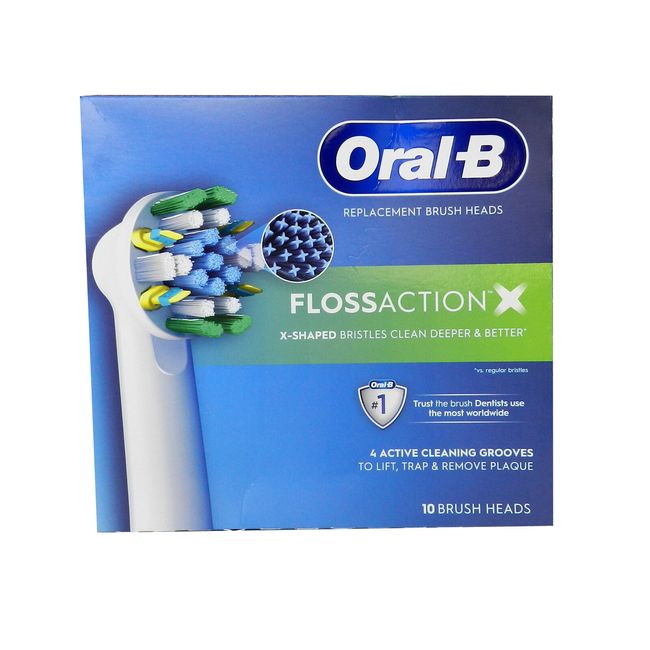 Oral-B Floss Action Replacement Brush Heads 10 Count