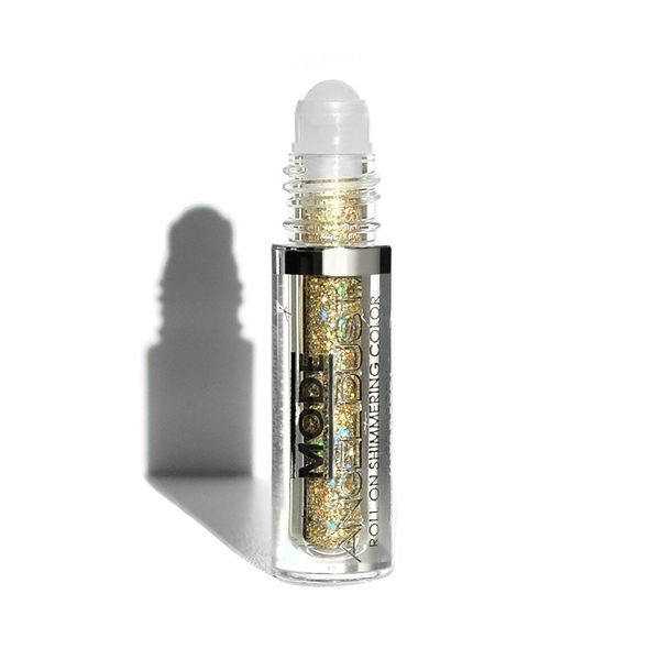 Mode Angel Dust Roll On Glitter The HIGH Life Holographic Gold Sparkling High Performance 3D Loose Glitters for Face and Body, Spill Proof Bottle, Cruelty Free, Vegan, Made in NY USA