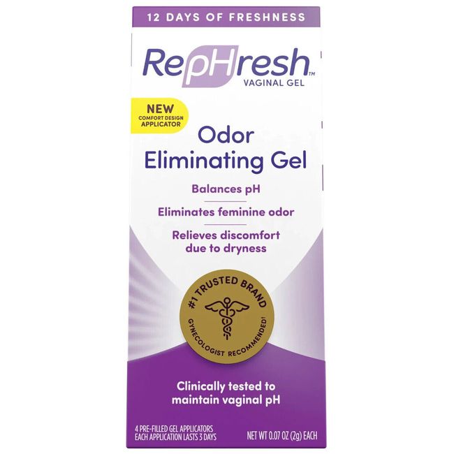 RepHresh Odor Eliminating Vaginal Gel - 4 Applicators (Exp: 02/08/2024)