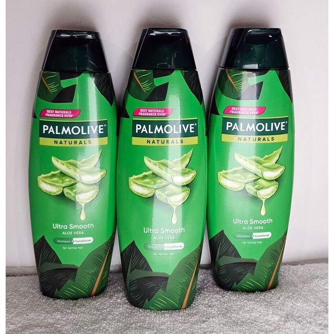 3x Palmolive Ultra Smooth Shampoo + Conditioner for Normal Hair, 180 mL